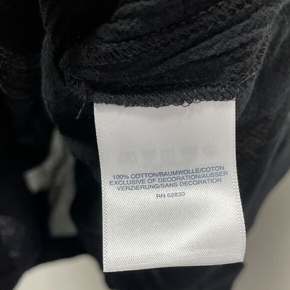 LANDS END Womens Black Embroidered Tunic Swim Cover-Up NEW Cotton Small S - Picture 6 of 8